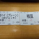 大都会 - 食券(2025年５月2日撮影)