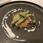 Ristorante Crocifisso - そら豆のラビオリ