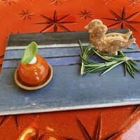 Ristorante Crocifisso - トマトのカプレーゼ、鴨のリエット