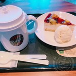 タリーズコーヒー - ケーキセット ホットティー(マラウイ&ダージリン)