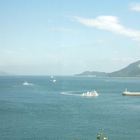 メインダイニング シーホース - 手前のラウンジからの景色です。