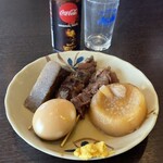 麺乃匠 いづも庵 - 缶コーラとおでん