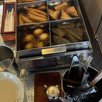 麺乃匠 いづも庵 - おでん140円牛すじ200円