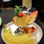 ビルボードライブ大阪 - 自家製固焼きプリン・ア・ラ・モード -フルーツ添え