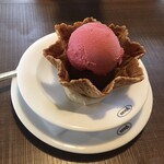 フォルクス 田無店 - ペアアイスクリーム（フランボワーズ&ベルギーチョコ）