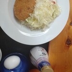 相間川温泉　ふれあい館 - コロッケは揚げたて。