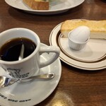 星乃珈琲店 - 星乃ブレンド+厚切りトーストゆで卵（税込450円）
