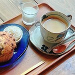 シーズカフェ - 気まぐれマフィン　チョコチップバナナ＆ピーナツクリーム