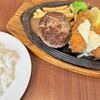 ロイヤルホスト - ハンバーグ＆天然海老フライと紅ずわい蟹のクリームコロッケ+ライス