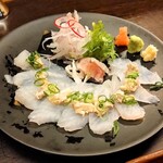 和食処 大ばん - カワハギ薄造り