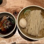 迂直 - 味玉醤油つけ麺　大盛