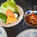 アスカ - 焼野菜（２８０円）・キムチ（２２０円）