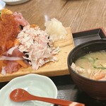 浜焼き海鮮居酒屋 大庄水産 - ぶっかけ寿司こぼれ盛り