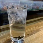 こぶし - 昆布焼酎 水割り。