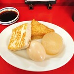 ぎょうざの美鈴 - おでん(大根・たまご・厚揚げ・焼き豆腐)