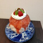 祥瑞 - 喫茶店の苺ミックスジュースかき氷