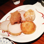 ながほり - 里芋の唐揚げ、海老味噌添え