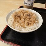 そばよし - 半ライス＋おかか