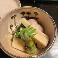 昇月 - 自家製ベーコンと菜の花、筍が美味