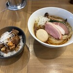 麺屋 龍壽 - 特製醤油らーめん＆豚煮込み丼