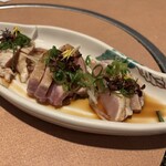 やたがらす - 大和タタキ3種盛¥1,100ササミ、モモ、ムネ