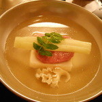 京洛肉料理 いっしん - あなご真薯と近江牛タンの椀