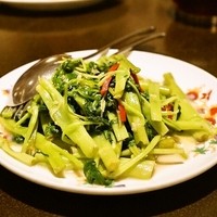 菜香新館 - 2014.8 空心菜の腐乳炒め（1,850円）