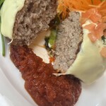 ロッソ・ビアンコ - ハンバーグセットのイタリアン(チーズとトマトソース)