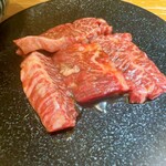 炭火マルイチ - 今宵のデザート笑　上ハラミ(タレ) 白米(大盛り)は主人とシェアしたw