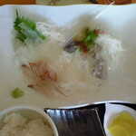 磯や - 活ヤリイカ刺身定食