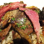 PALOMBE - 栗山産キジバトのロティ 内臓のリゾット添え