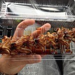 福山サービスエリア（下り線）カフェコーナー - ヤリイカ串（450円）