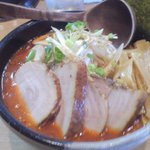 極麺 小次郎  - 赤鬼全部のせ