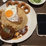 ベビーフェイスプラネッツ - ロコモコピラフのレギュラーサイズは2-3人前あります！☺️ 値段は2190円