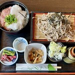 食事処しんりん - やまかけ丼せいろセット（¥1,430）（税込）