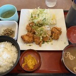 和風レストランまるまつ - 料理写真:油淋鶏定食（税込1,010円）
