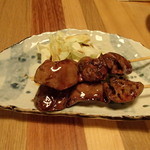 四万十鶏のレバーたれ焼き