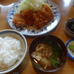 かき船 - 上ロースカツ定食