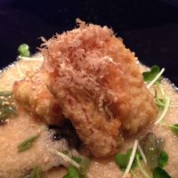 古今 本店 - 茄子と穴子の揚げ出しとろろかけ