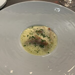 レストラン ラフィナージュ - ほっき貝とそら豆