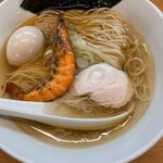 麺処ろくめい - 海老塩そばさんでーす。①