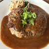 ログハウスレストラン　たちばな - 料理写真:味噌ソースハンバーグ100g増