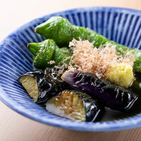 茄子と万願寺唐辛子の揚げ浸し