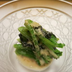 ほうれん草と岩茸の胡麻和え