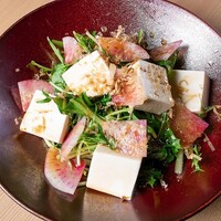 京豆腐と水菜の和風サラダ