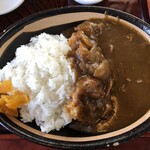 そば処 満留賀 - カツカレー(ご飯大盛)の拡大