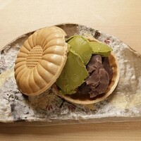抹茶最中アイス