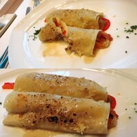 ミクニ マルノウチ - カナダ産オマールとランド産ビジョンのサラダ　ですって！意味わかりかねますw  東京野菜使用　鶏のジュレ