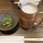 チョロ松 - ビールと牛すじ