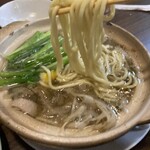 チョロ松 - かも吸い　牛蒡を奪い合う